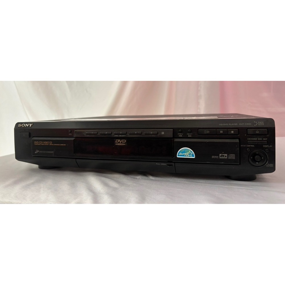 Sony DVP-C660 5-Disc DVD CD Changer Player Black Component Video DTS Dolby
